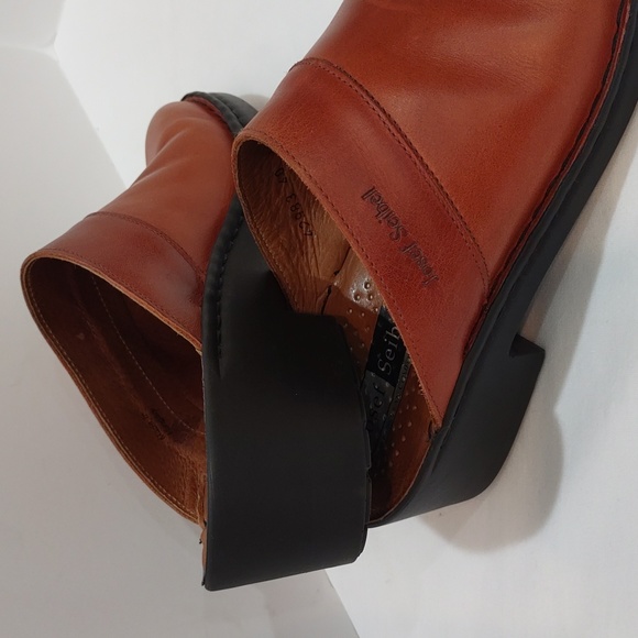 Josef Seibel Leather Slip on Mules Clogs Size US 9 / EU 40 British Tan Womens - Picture 14 of 15